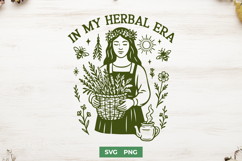 In My Herbal Era SVG | Green Witch Herbalist Cottagecore PNG Product Image 1