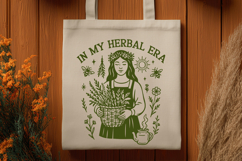Herbal Witch SVG Bundle | Cottagecore Green Witch Clipart Product Image 2