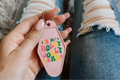 In My Holly Jolly SVG ,Christmas Motel Keychain SVG Design Product Image 2