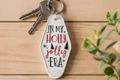 In My Holly Jolly SVG , Christmas Motel Keychain SVG Design Product Image 2