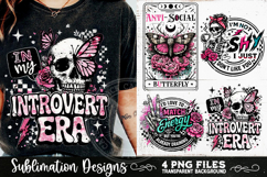 Antisocial Sarcastic PNG Funny Sublimation 4 Designs Product Image 5