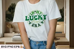In My Lucky Aunt Era SVG, St Patrick's Day PNG T-shirt Product Image 3