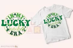 In My Lucky Teacher Era SVG, St Patrick's Day T-shirt Product Image 2