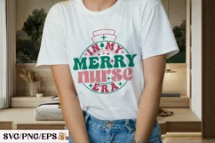 In My Merry Nurse Era Christmas SVG PNG Design Product Image 2