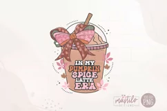 In My Pumpkin Spice Latte Era Png by Mastilo Designs