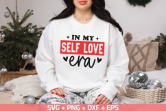 In my self love era SVG, Valentine&#039;s Day SVG, PNG, DXF, EPS Product Image 1