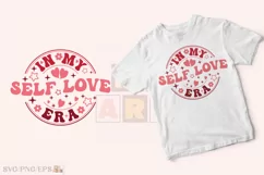 In My Self Love Era Retro Valentine SVG T-shirt Design Product Image 2