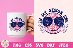 Retro smile face Senior Svg, Teacher png sublimation Product Image 1