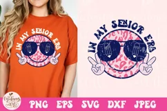 Retro smile face Senior Svg, Teacher png sublimation Product Image 2