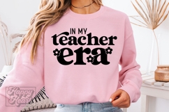 In My Teacher Era SVG PNG - Floral Teacher Shirt Design Product Image 2