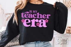 In My Teacher Era SVG PNG - Floral Teacher Shirt Design Product Image 3