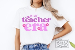 In My Teacher Era SVG PNG - Floral Teacher Shirt Design Product Image 4