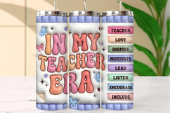 In My Teacher Era Pastel Aesthetic Tumbler Wrap Product Image 1