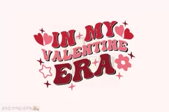 In My Valentine Era Retro Valentine SVG T-shirt Design Product Image 1