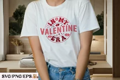 In My Valentine Era Retro Valentine SVG T-shirt Design Product Image 3