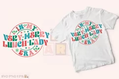 In My Very Merry Lunch Lady Era Christmas SVG Design Product Image 1