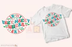 In My Very Merry Nurse Era Christmas SVG Design Product Image 1