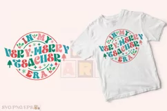 In My Very Merry Teacher Era Christmas SVG Design Product Image 1