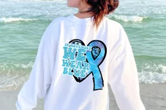 In November We Wear Blue Sublimation PNG Product Image 3