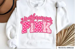 In October We Wear Pink PNG, Pink October Breast Cancer png Product Image 2