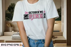 Breast Cancer SVG Retro T-shirt Design, Breast Cancer PNG Product Image 2