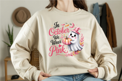 In October We Wear Pink PNG, Breast Cancer Awareness Product Image 2