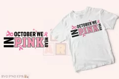 Breast Cancer SVG Retro T-shirt Design, Breast Cancer PNG Product Image 3