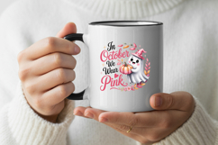 In October We Wear Pink PNG, Breast Cancer Awareness Product Image 3