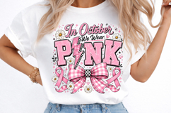 In October We Wear Pink PNG Product Image 3
