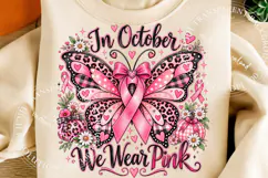 Trending In October We Wear Pink Png, Breast Cancer Pumpkin Product Image 4