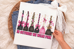In October We Wear Pink PNG, Breast Cancer Awareness PNG Product Image 3