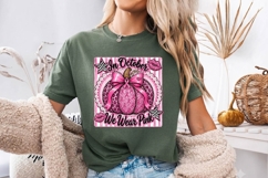 In October We Wear Pink Pumpkin Design PNG Product Image 2