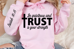 In Quietness And Trust Sleeve SVG Design Product Image 3