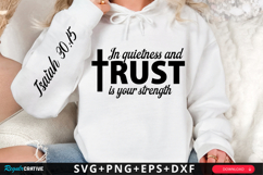 In Quietness And Trust Sleeve SVG Design Product Image 1