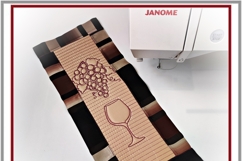 In the hoop structured alcohol bottle cover embroidery Product Image 4