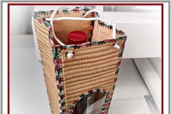 In the hoop structured alcohol bottle cover embroidery Product Image 5