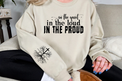 In the quiet in the loud in the proud Sleeve SVG Design Product Image 2