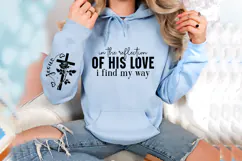 In the reflection of His love I find my way Sleeve SVG Product Image 3