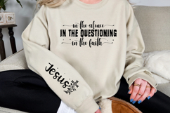 In the silence in the questioning in Sleeve SVG Design Product Image 2