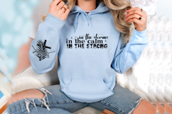 In the storms in the calm in the strong Sleeve SVG Design Product Image 3