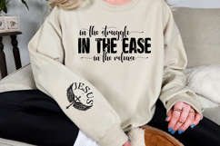 In the struggle in the ease in the Sleeve SVG Design Product Image 2