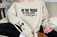 In the trials in the pain in the gain Sleeve SVG Design Product Image 2