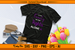 In This Family No One Fights Alone SVG Awareness File Product Image 2