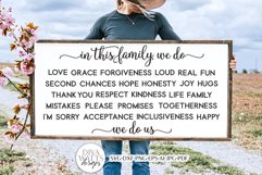 In This Family SVG | Farmhouse Design Product Image 2