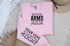 In Your Arms I Find Sleeve SVG, Mother's Day SVG Design Product Image 3