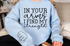 In your arms I find my strength Sleeve SVG Design Product Image 2