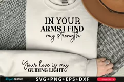 In Your Arms I Find Sleeve SVG, Mother's Day SVG Design Product Image 1