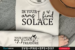 In Your Arms Sleeve SVG, Mother's Day SVG Design Product Image 1