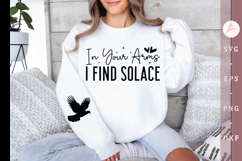 In your arms I find solace Sleeve SVG Design Product Image 1