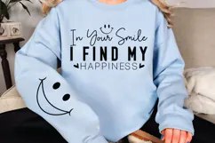 In your smile I find my happiness Sleeve SVG Design Product Image 3